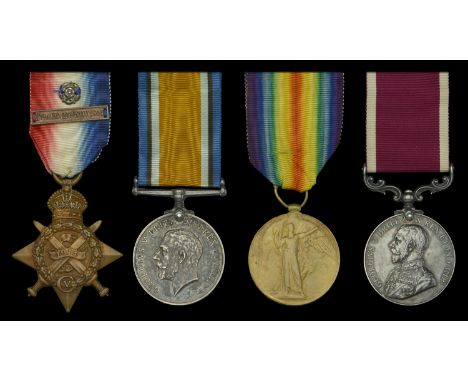 Four: Warrant Officer Class II H. Williams, Royal Engineers, later Royal Corps of Signals  1914 Star, with copy clasp (12644 