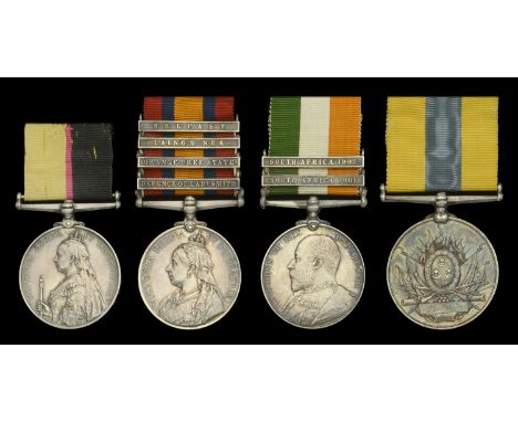 Four: Driver W. J. Cartwright, Royal Field Artillery   Queen’s Sudan 1896-98 (19518 Dr: W. J. Cartwright. R.A.); Queen’s Sout