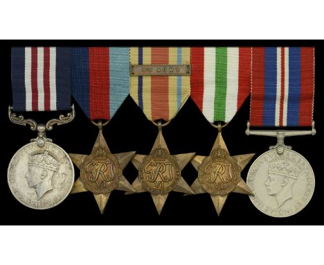 A Second War ‘Crossing of the River Arno’ M.M. group of five awarded to Lance-Bombardier T. H. Plummer, 26 Light Anti Aircraf