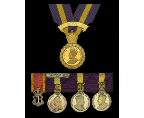 The Royal Warrant Holders’ Association Medals worn by J. H. Whitehorn, Esq., M.V.O., Head of Messrs Collingwood, Court Jewell