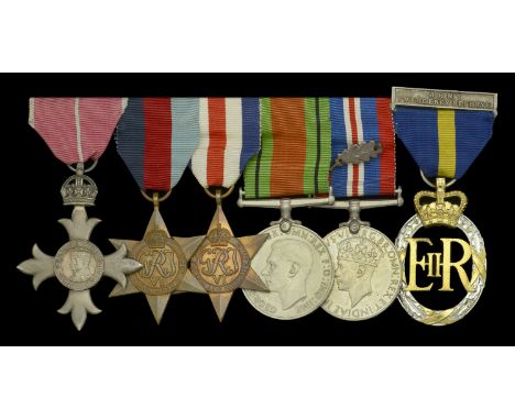 A Second War M.B.E. group of six awarded to Major E. Speechley, Royal Signals, who was further Mentioned in Despatches for se