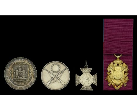 Miscellaneous Shooting Medals. A First Surrey Rifle Volunteers Medal, 43mm, silver, the reverse engraved ‘The Pollock Challen