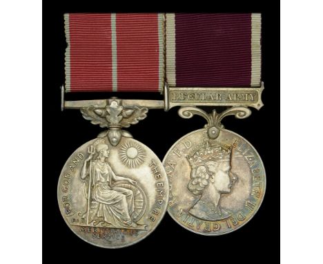 A fine post-War 1964 ‘Aden Brigade’ B.E.M. Pair awarded to Staff Sergeant J. K. Roberts, Royal Signals, who was instrumental 