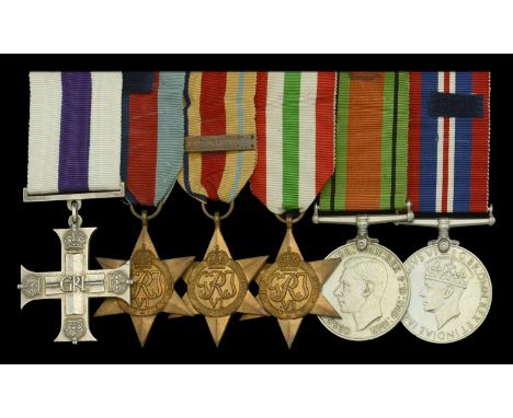 A Second War ‘Anzio’ Immediate M.C. group of six awarded to Captain R. Holley, 2nd Field Regiment, Royal Artillery  Military 