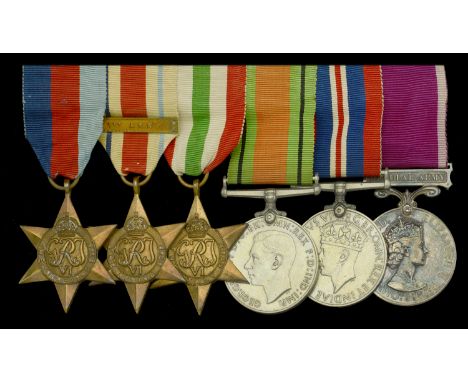 Six: Sergeant P. Joyce, Duke of Cornwall’s Light Infantry, later Hampshire Regiment and Dorsetshire Regiment  1939-45 Star; A