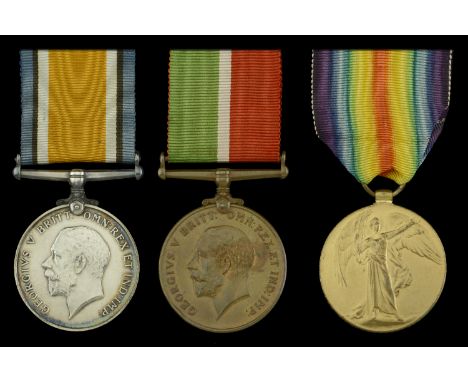 Three: Able Seaman E. S. Warren, Royal Naval Volunteer Reserve and Mercantile Marine British War Medal 1914-20 (B.Z. 1880 E. 