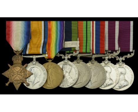 Eight: Battery Quartermaster Sergeant W. C. Priestley, Royal Horse Artillery   1914-15 Star (47407 Cpl. W. C. Priestley, R.H.