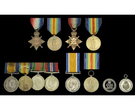 Pair: Corporal A. C. Westlake, Duke of Cornwall’s Light Infantry 1914-15 Star (9541 Pte. A. C. Westlake, D. of Corn: L.I.); V