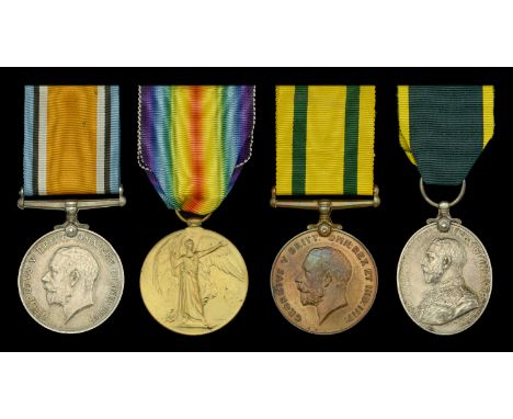 Four: Acting Company Quartermaster Sergeant H. W. Parsons, Royal Engineers, late Somerset Light Infantry  British War and Vic