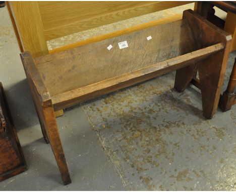 Rustic hardwood book trough.(B.P. 21% + VAT) 