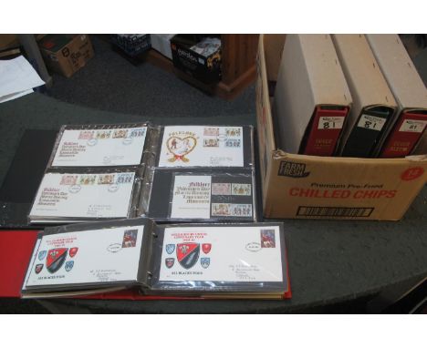Great Britain collection of First Day covers and presentation packs in five albums 1974 to 1981 period including album of Wel