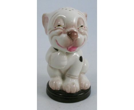 A Royal Worcester pepper caster, Bonzo Dog, shape number 855, height 3.25insCondition Report:  Inspected and found to be in p