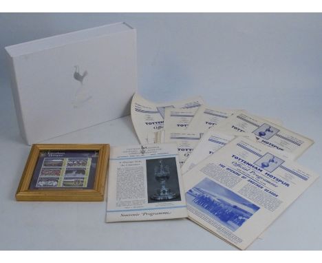 Tottenham Hotspur, A quantity of ephemera relating to the club to include commemorative stamps, a collection of programmes fr