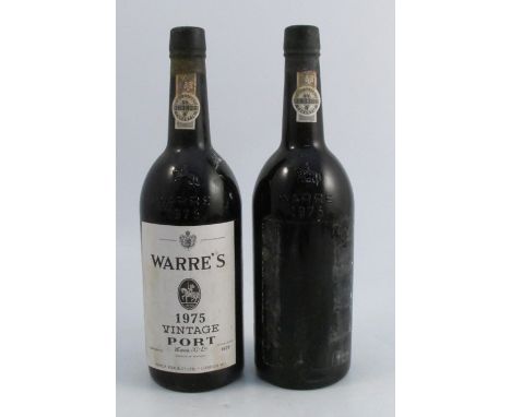 Six bottles of Warre's 1975 Vintage PortCondition Report:  All levels are up to neck of bottle at least - some slightly fulle