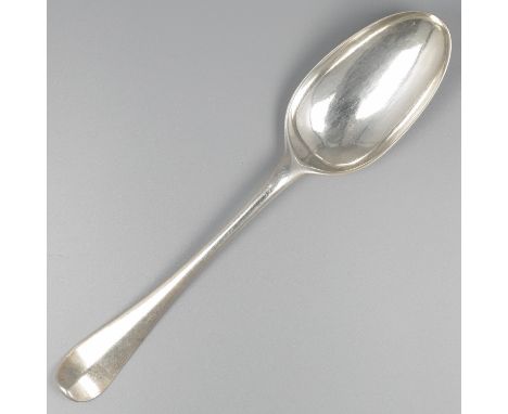 No reserve - Silver dinner spoon, Johan Diederik Sluyter, Amsterdam 1720-1761. "Amsterdams Lof". The Netherlands, Amsterdam, 