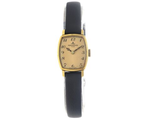 No reserve - Jaeger-LeCoultre Club Lady 100406 - Ladies watch  Case: steel - strap: leather - manual - condition: good, movem