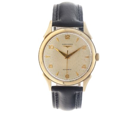 No reserve - Longines 6058 vintage cal. 22AS - Men's watch Case: gold plated - strap: leather - automatic - condition: good, 
