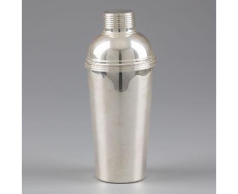 No reserve - Christofle Cocktail Shaker model: K+T silver-plated. Beautiful large model with ribbed details. France, Paris, O