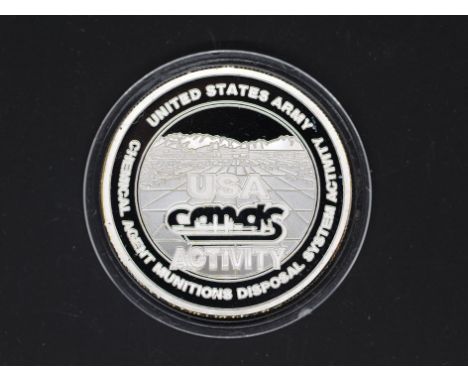 Silver - USACAMDS - A 1 troy oz (31.1 grams) fine grade .999 fine silver collectible coin / medallion struck by Liberty mint 