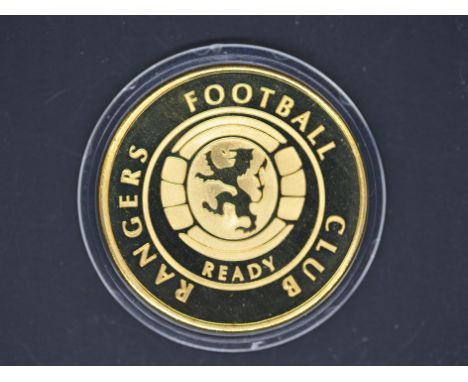 Collectible - Rangers football club - A collectible coin / medallion struck by Liberty mint in the USA. This coin has the ima