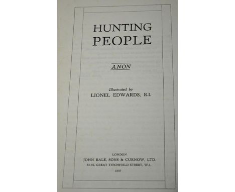 Colin D B Ellis, Leicestershire and the Quorn Hunt, Edgar Backus, Leicester, first edition 1951, Major Barrett, Practical Jum