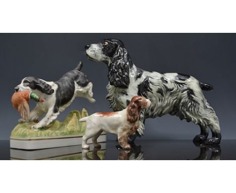 Royal Worcester model, Springer Spaniel designed by Doris Lindner, 15cm limited edition with certificate, a Goebel model of a