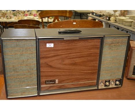 Zenith Stereophonic record player, length 75cm.