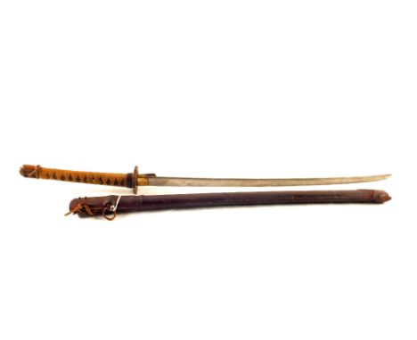 A WWII era Japanese Officers' sword and scabbard