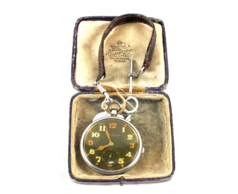 A military WWII era Jaeger Lecoultre pocket watch