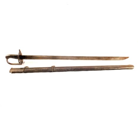 A 1796 Heavy Cavalry Trooper's sword (PATTERN) with scabbard (sold as seen)
