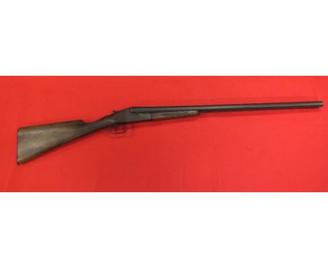 A Spanish 12 bore B.L.N.E. side by side shotgun with 28" barrels s/no. 101623.  This item can only be purchased by someone wi