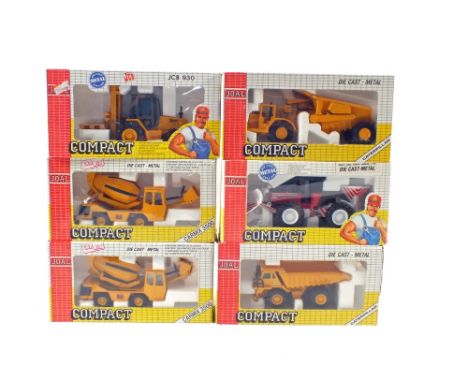 Boxed Joal Carmix 3500 cement mixer (2), JCB 930 forklift, 773B dumper truck, CAT 631 tractor tipper and 229 snow plough