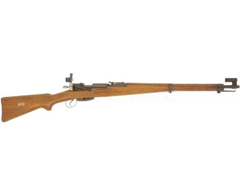  LL 650mm, TL 1100mm, Gradzugverschluss mit Drehwarzenverriegelung, Kastenmagazin, Leitkurvenvisier bis 1500m, Diopter K, WF,