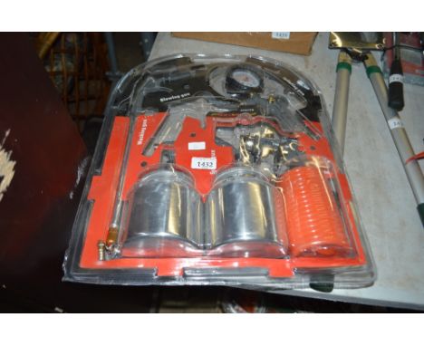 A five piece air tool kit