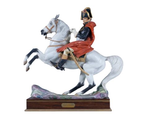 Hand modelled and hand painted figure of French military and political leader during the French Revolution. The figure is par