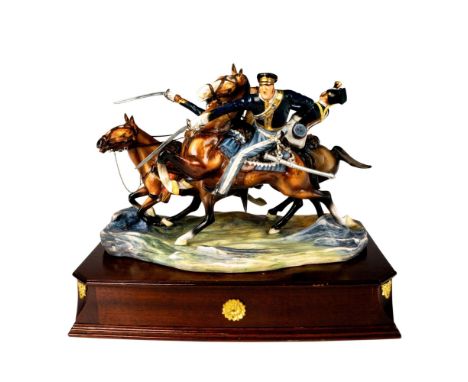 Limited edition bone china, exquisitely detailed piece featuring the Crimean War. Heroic Action Figures series. Michael J. Su