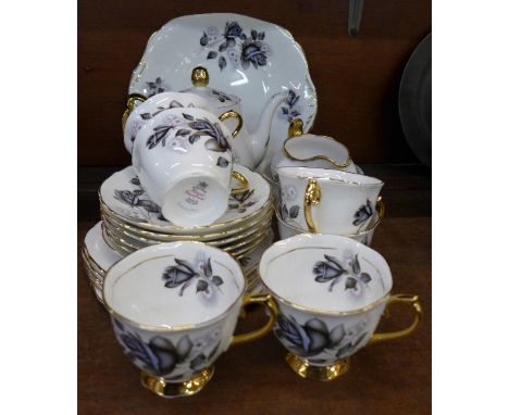 A Royal Imperial Everlasting Rose six setting tea service