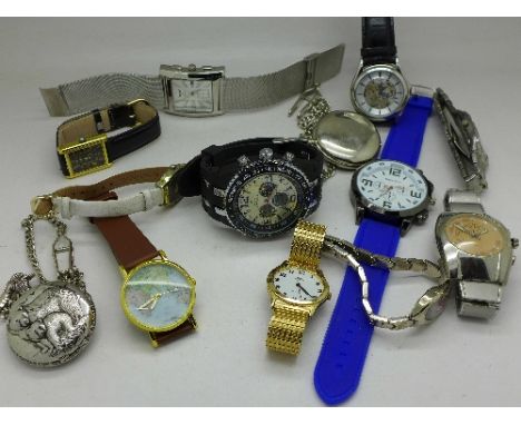 A collection of watches including Rotary