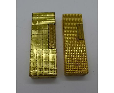 A Dunhill lighter and a Colibri lighter