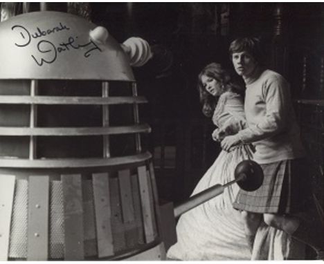 DOCTOR WHO & THE DALEKS - 8x10 photo signed by actress Deborah Watling from the TV series Doctor Who  Good condition. All sig