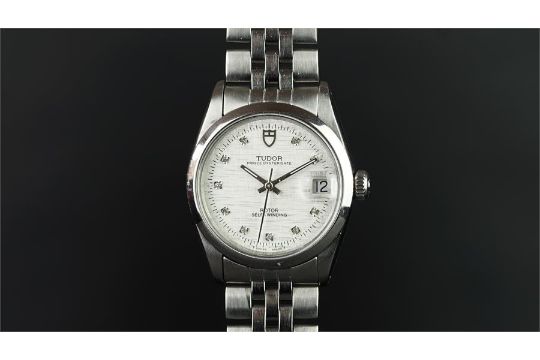 Gentlemen S Tudor Rolex Prince Oyster Date Diamond Dial Ref Circular Linen Diamond Dot Di