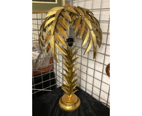 GILT METAL PALM TREE LAMP 74CMS (H) APPROX