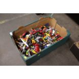 A large collection of various makes, sports cars, commercial vehicles aeroplanes etc. unboxed and