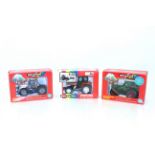 Britains JCB Fastrac 1135 No.9440; Britains Renault TZ16 tractor No.9497; and Britains Fendt 315LSA