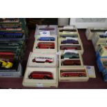 Corgi Classic Commercials W. Alexander set, Guy Arab and Leyland Tiger East Kent AEC Regal,