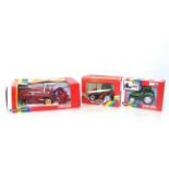 Britains Massey Ferguson 760 combine No.9570; a Britains Deutz DX 4.57 tractor No.9496; and Britains