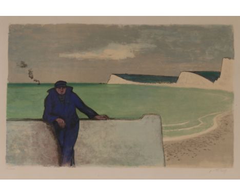 Hans Potthof 1911-2003, "Cliff" pencil signed lithograph 115/200, 43cm x 66.5cm&nbsp;