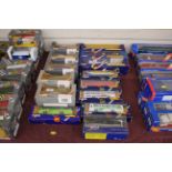 A collection of Corgi and Corgi Classic coaches and buses including Green Line and City Link,