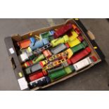 A collection of mostly Dinky lorries and commercial vehicles including Foden lorries, various