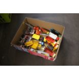 A collection of unboxed model vehicles to include Corgi, Major Toys, trailers, 5 tonne trucks,